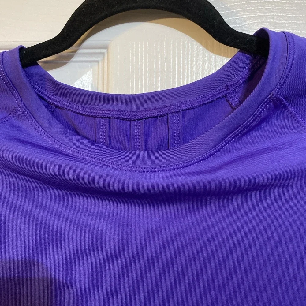NEW AVIA GIRL Long Sleeve Rashguard LARGE 10/12 Purple NWT Purple